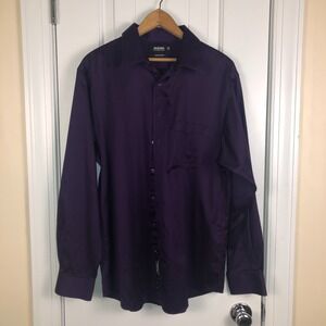 Murano Liquid Cotton Shirt Mens L/S Button Up Size 16.5 / 35 Academia Whimsigoth